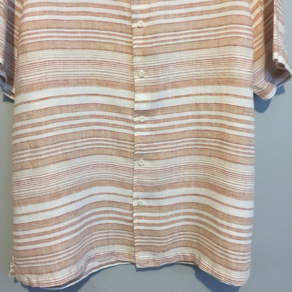 Tasso Elba Linen short sleeve polo shirt size XL - Picture 3 of 11